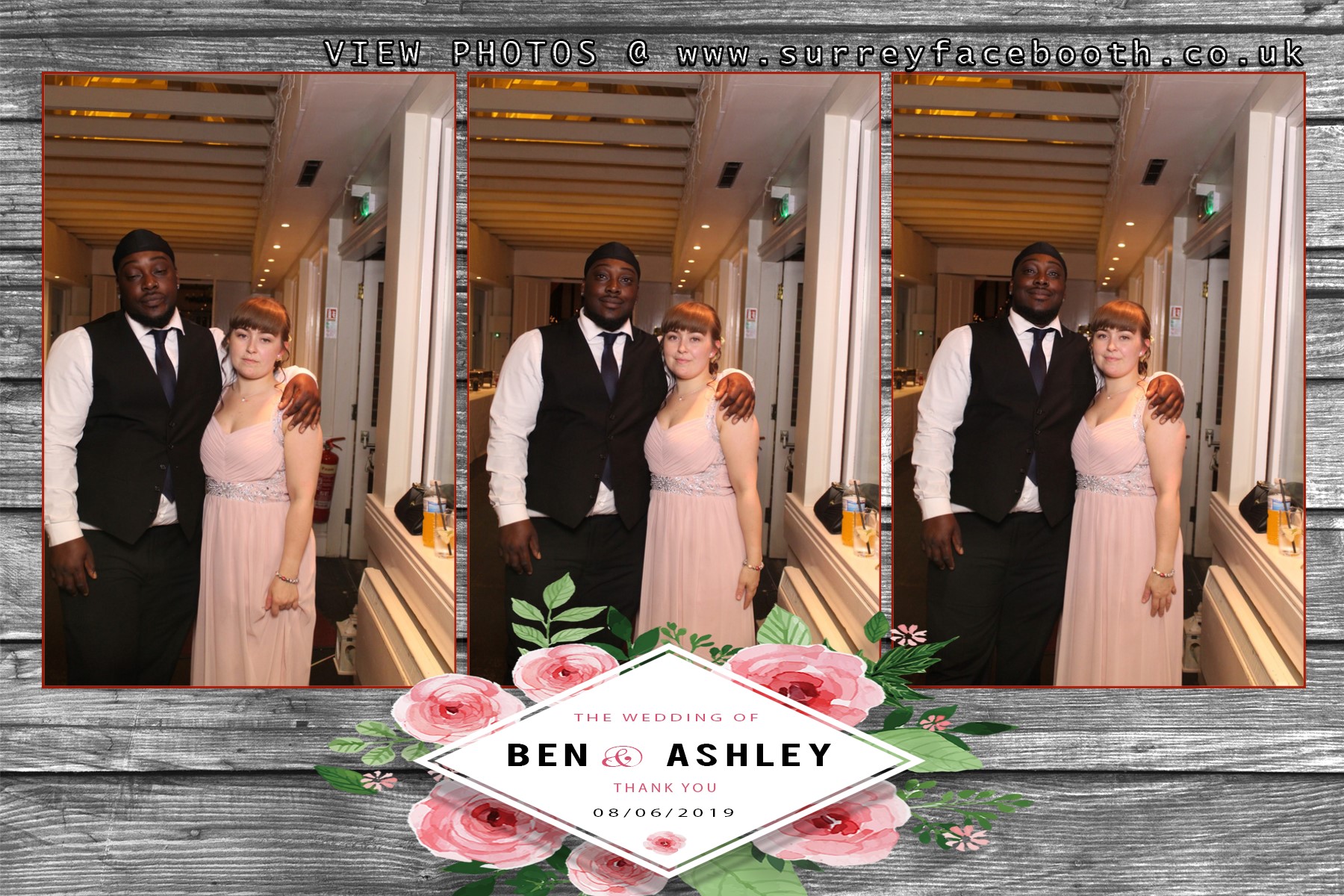 Ashley & Ben's Wedding | View more photos from the event at galleries.surreyfacebooth.co.uk/u/Surrey-FaceBooth/Ashley-Bens-Wedding